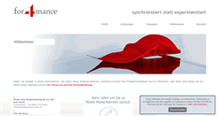 Desktop Screenshot of for4mance.de