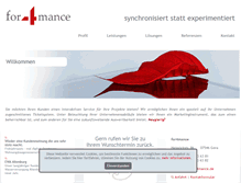 Tablet Screenshot of for4mance.de